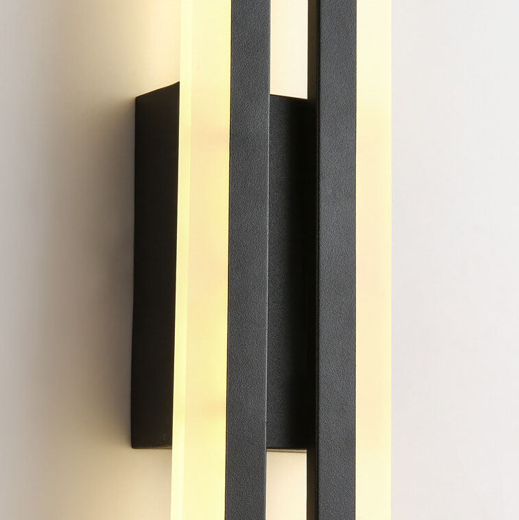 Modern Linear LED Wall Sconce Lamp 2-Light Lasson Living