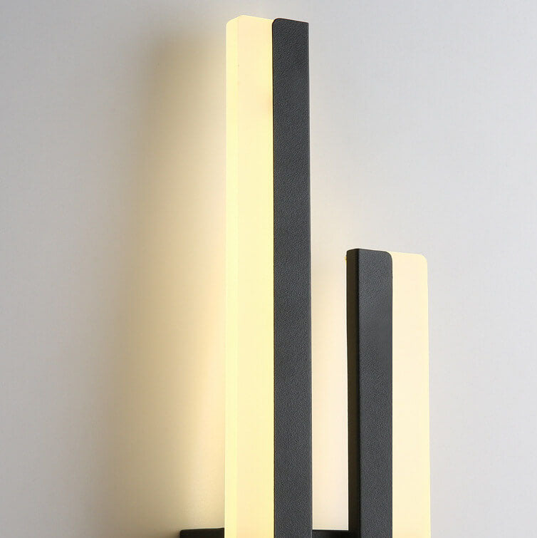 Modern Linear LED Wall Sconce Lamp 2-Light Lasson Living