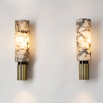 Modern Marble Cylinder LED Wall Light 1-Light Lasson Living