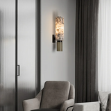 Modern Marble Cylinder LED Wall Light 1-Light Lasson Living