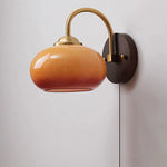 Modern Mid-Century Glass Globe Wall Sconce Lamp 1-Light Lasson Living