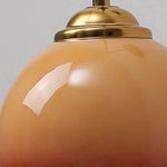 Modern Mid-Century Glass Globe Wall Sconce Lamp 1-Light Lasson Living