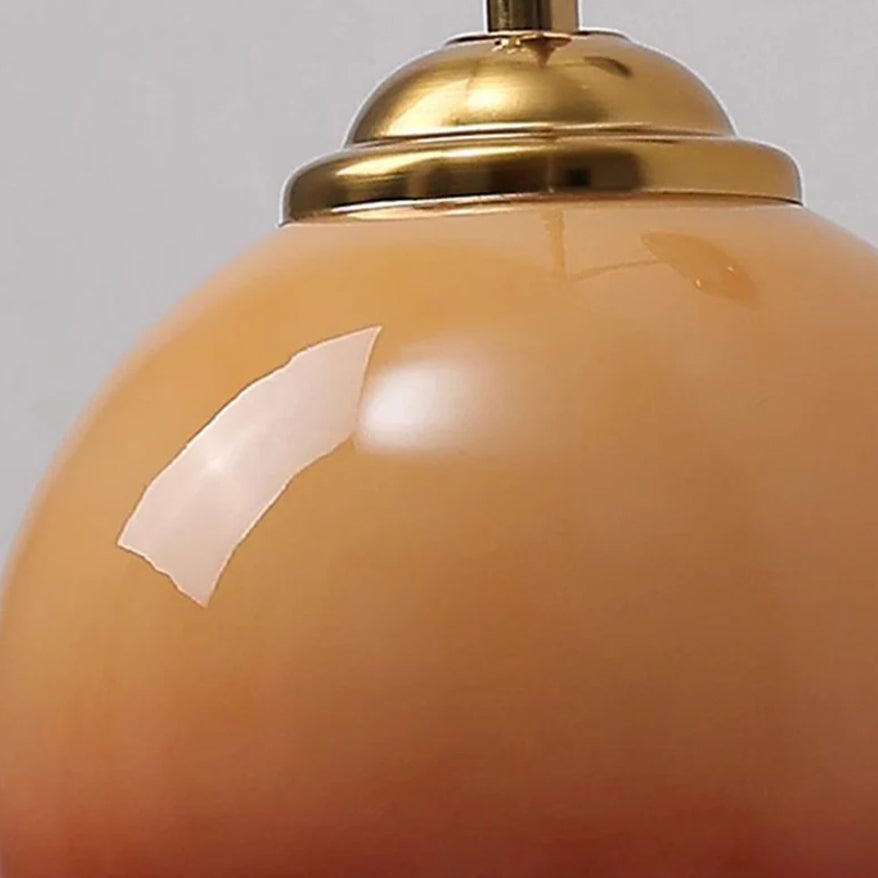 Modern Mid-Century Glass Globe Wall Sconce Lamp 1-Light Lasson Living