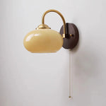 Modern Mid-Century Glass Globe Wall Sconce Lamp 1-Light Lasson Living