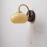 Modern Mid-Century Glass Globe Wall Sconce Lamp 1-Light Lasson Living