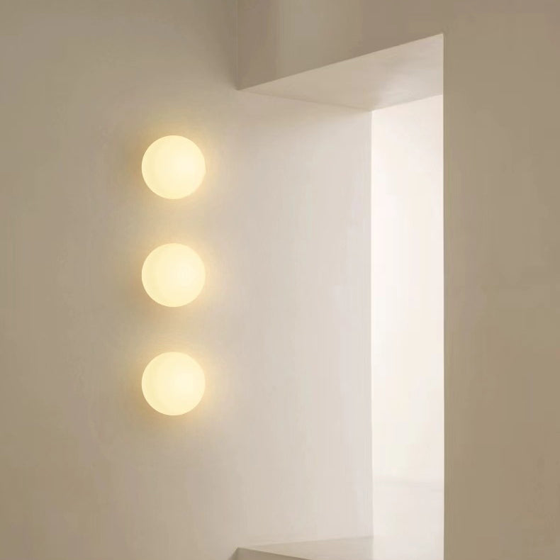 Modern Minimalist Glass Globe Wall Sconce Lamp 1-Light Lasson Living
