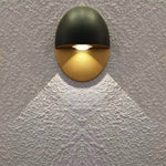 Modern Minimalist Oval LED Outdoor Wall Sconce Lamp 1-Light Lasson Living