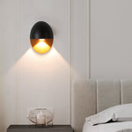 Modern Minimalist Oval LED Outdoor Wall Sconce Lamp 1-Light Lasson Living