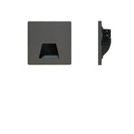 Modern Minimalist Square LED Recessed Wall Lamp 1-Light Lasson Living