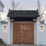 Modern Pavilion 1-Light LED Solar Wall Sconce Lamp Lasson Living