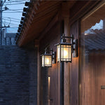 Modern Pavilion 1-Light LED Solar Wall Sconce Lamp Lasson Living
