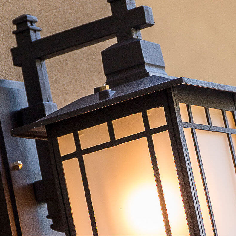 Modern Pavilion 1-Light LED Solar Wall Sconce Lamp Lasson Living