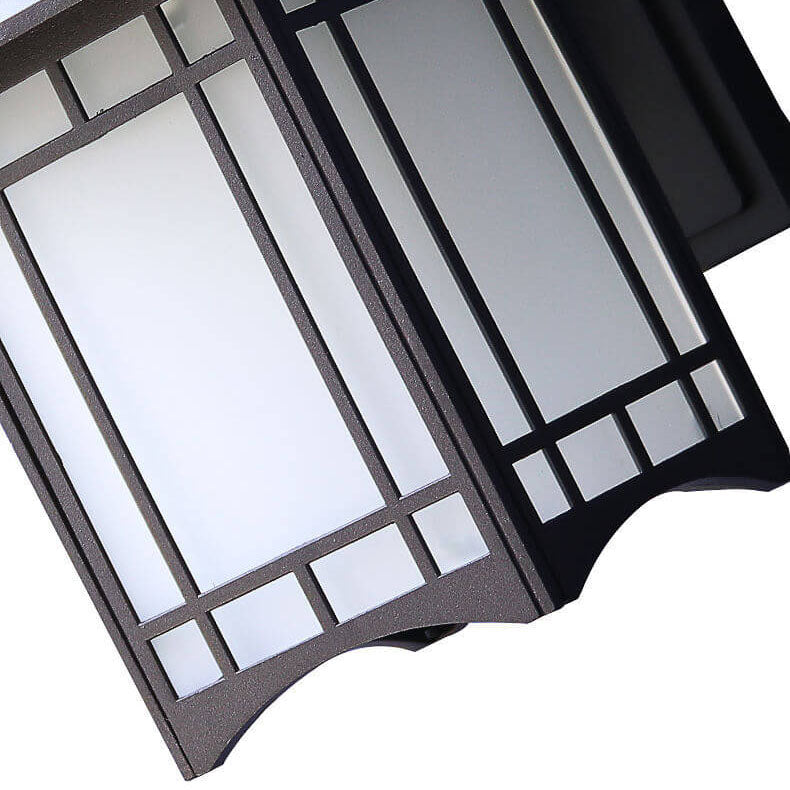 Modern Pavilion 1-Light LED Solar Wall Sconce Lamp Lasson Living