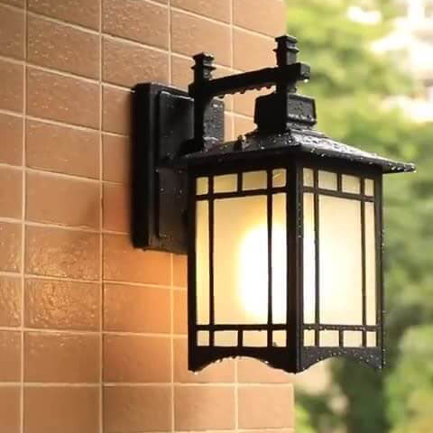 Modern Pavilion 1-Light LED Solar Wall Sconce Lamp Lasson Living