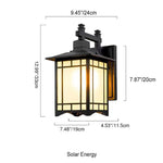 Modern Pavilion 1-Light LED Solar Wall Sconce Lamp Lasson Living