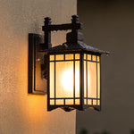 Modern Pavilion 1-Light LED Solar Wall Sconce Lamp Lasson Living