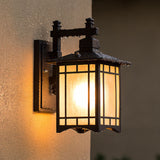 Modern Pavilion 1-Light LED Solar Wall Sconce Lamp Lasson Living