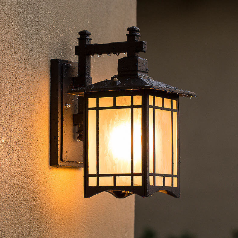 Modern Pavilion 1-Light LED Solar Wall Sconce Lamp Lasson Living