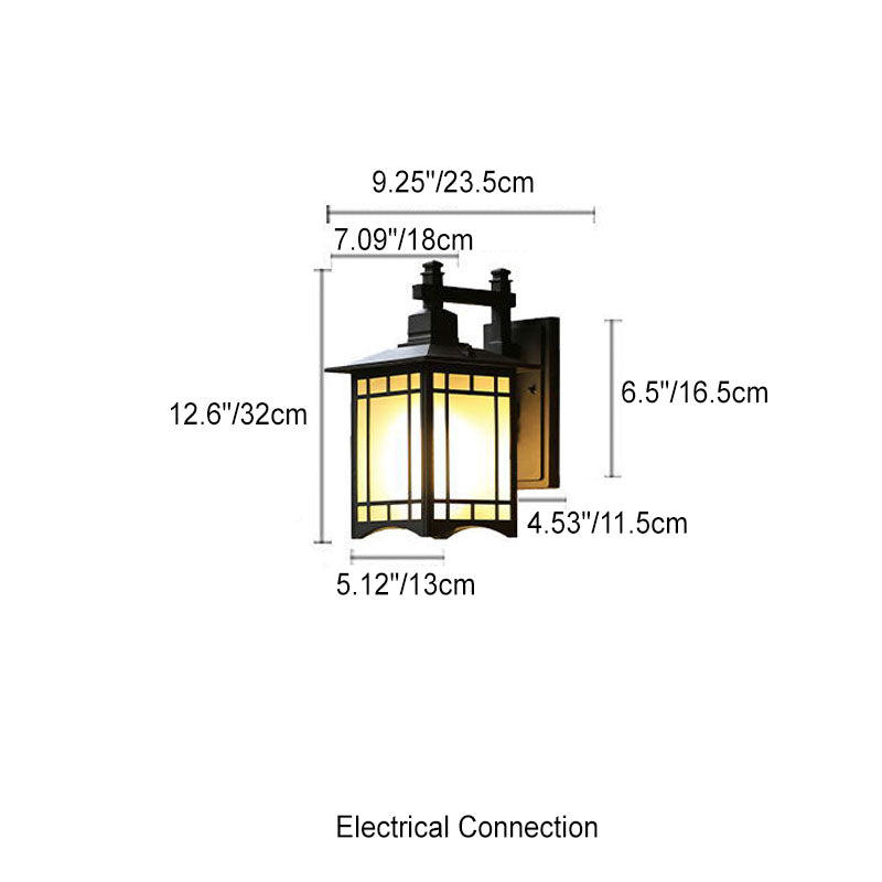 Modern Pavilion 1-Light LED Solar Wall Sconce Lamp Lasson Living
