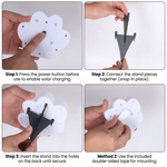 Modern Paw Shape Solar LED Floor Light 1-Light Lasson Living