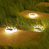 Modern Paw Shape Solar LED Floor Light 1-Light Lasson Living