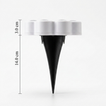 Modern Paw Shape Solar LED Floor Light 1-Light Lasson Living