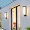 Modern Rectangular Solar LED Wall Sconce 1-Light Lasson Living