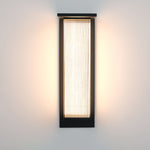 Modern Rectangular Solar LED Wall Sconce 1-Light Lasson Living