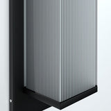 Modern Rectangular Solar LED Wall Sconce 1-Light Lasson Living