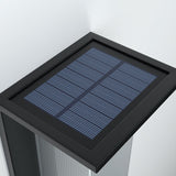 Modern Rectangular Solar LED Wall Sconce 1-Light Lasson Living