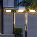 Modern Round Solar LED Post Light 1-Light Lasson Living
