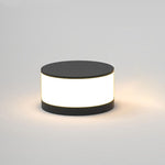 Modern Round Solar LED Post Light 1-Light Lasson Living
