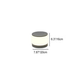 Modern Round Solar LED Post Light 1-Light Lasson Living