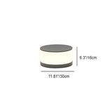 Modern Round Solar LED Post Light 1-Light Lasson Living
