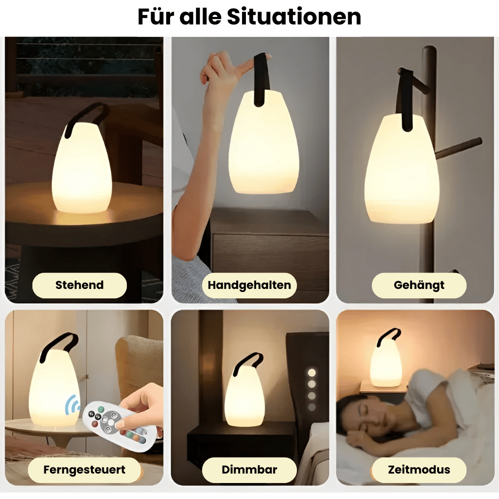 Modern Rounded LED Table Lamp | 1-Light Lasson Living