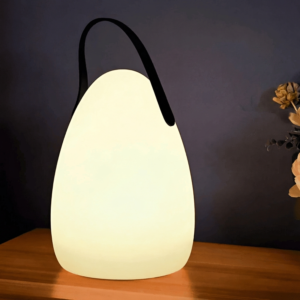 Modern Rounded LED Table Lamp | 1-Light Lasson Living