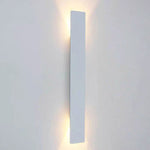 Modern Slim Rectangular LED Outdoor Wall Sconce Lamp 2-Light Lasson Living