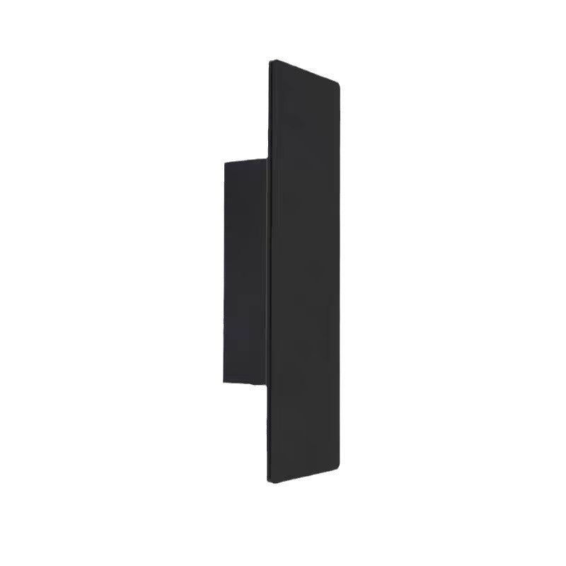 Modern Slim Rectangular LED Outdoor Wall Sconce Lamp 2-Light Lasson Living