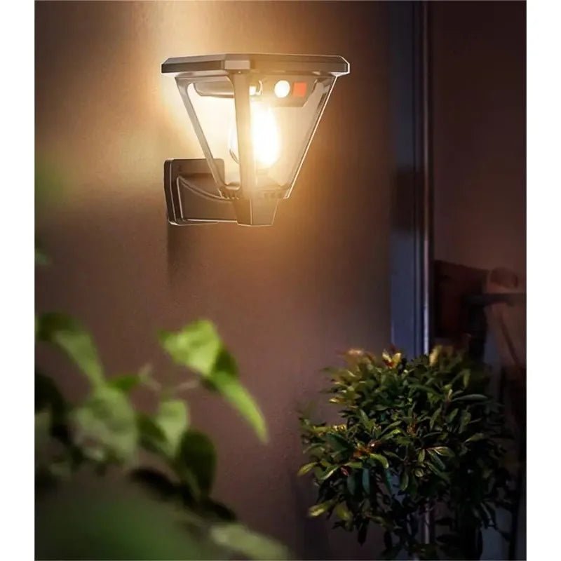 Modern Solar LED Motion Sensor Garden Post Light 1-Light Lasson Living