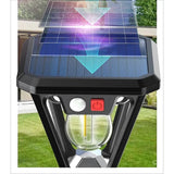 Modern Solar LED Motion Sensor Garden Post Light 1-Light Lasson Living