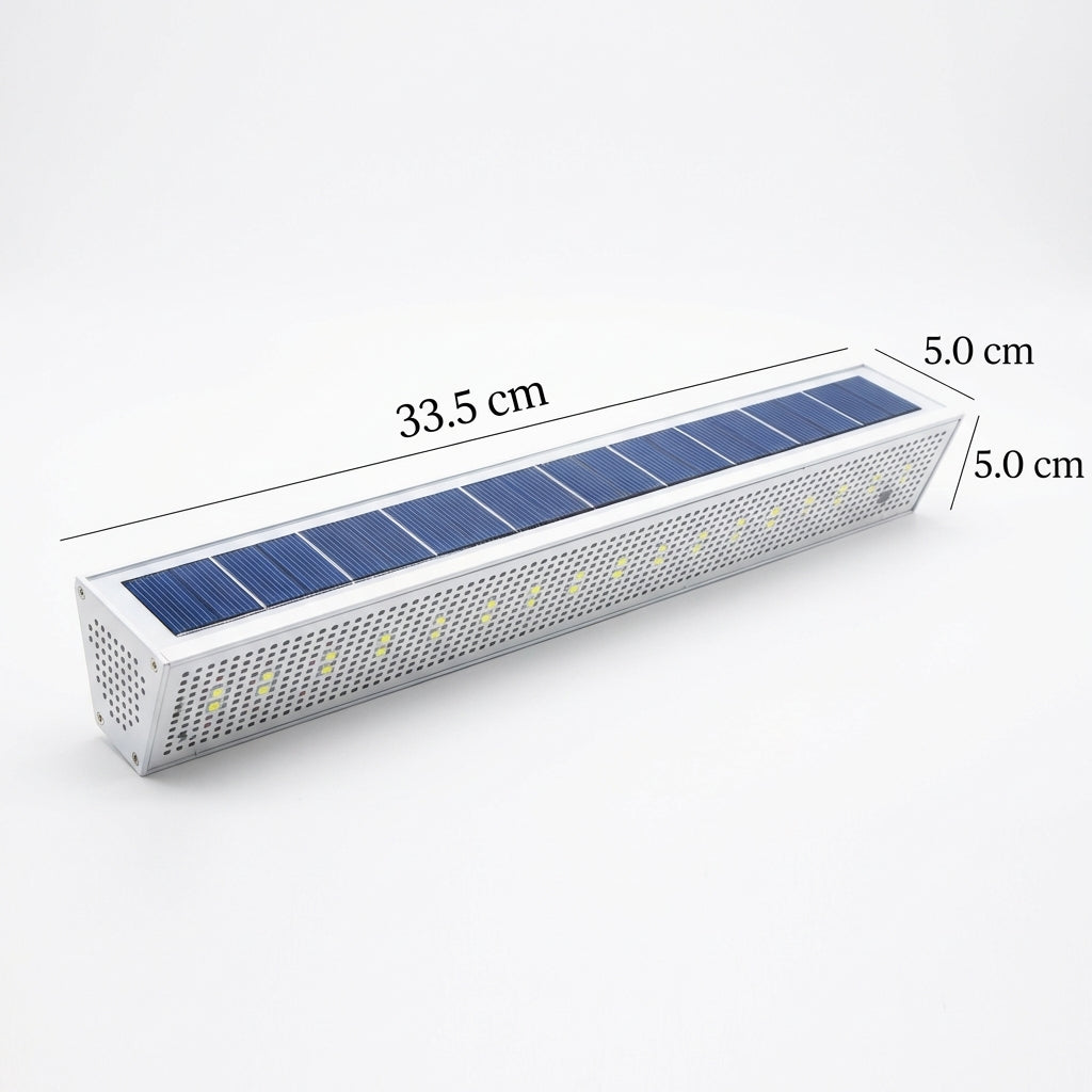 Modern Strip Solar LED Outdoor Wall Light 1-Light Lasson Living