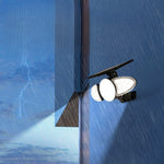 Modern Trapezoid Solar LED Wall Sconce 1-Light Lasson Living