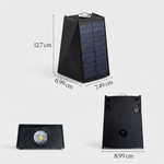Modern Trapezoid Solar LED Wall Sconce 1-Light Lasson Living
