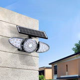 Modern Trapezoid Solar LED Wall Sconce 1-Light Lasson Living