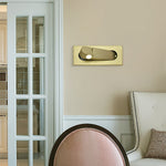 Modern Recessed Rectangular Adjustable LED Wall Sconce 1-Light Lasson Living