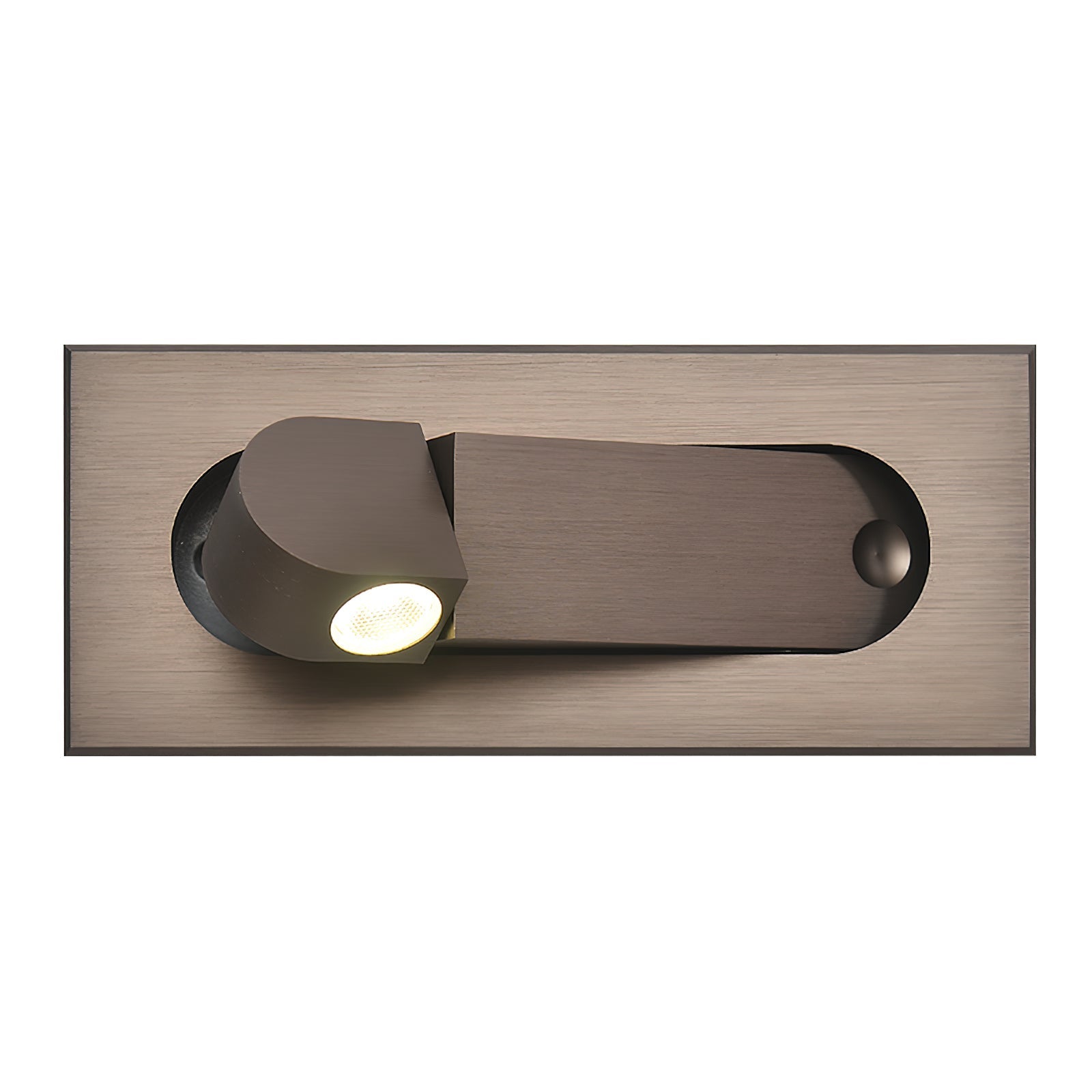 Modern Recessed Rectangular Adjustable LED Wall Sconce 1-Light Lasson Living