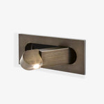 Modern Recessed Rectangular Adjustable LED Wall Sconce 1-Light Lasson Living