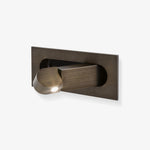Modern Recessed Rectangular Adjustable LED Wall Sconce 1-Light Lasson Living