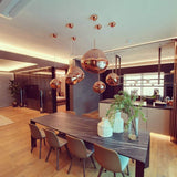 Modern Lava Glass Dome Pendant Light 1-Light Lasson Living