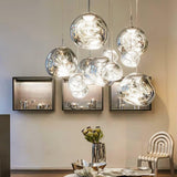 Modern Lava Glass Dome Pendant Light 1-Light Lasson Living